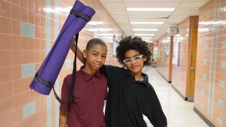Students at Eisenhower Elementary School in Flint, Michigan.