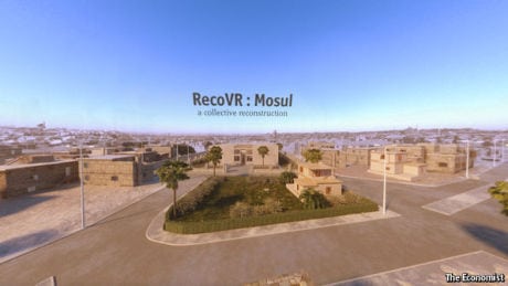 An image from The Economist's VR story on Mosul, Iraq.