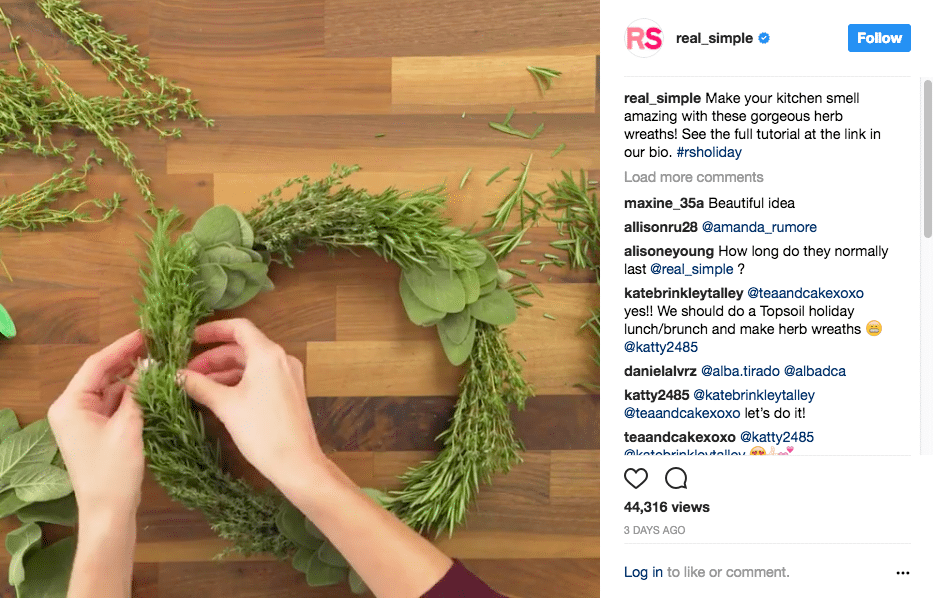 Real Simple Instagram