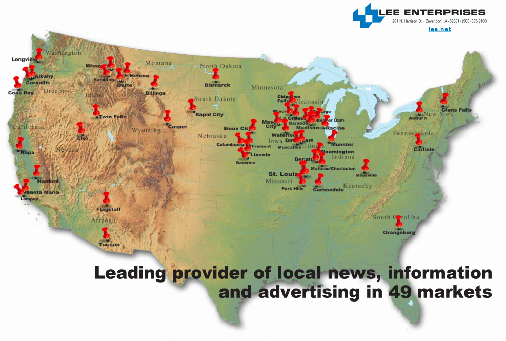 Three Lee Enterprises Execs Tender Resignations Folio